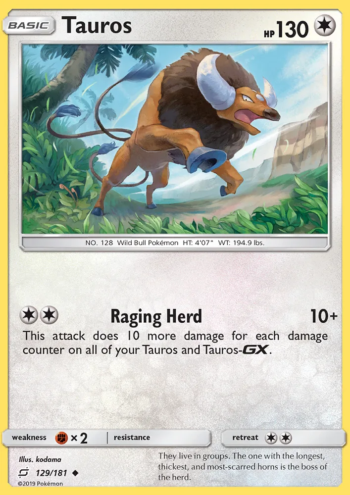 Tauros · Team Up 129/181