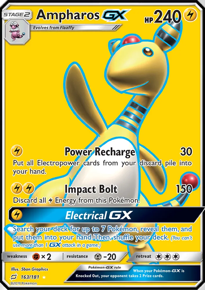 Ampharos GX · Team Up 163/181