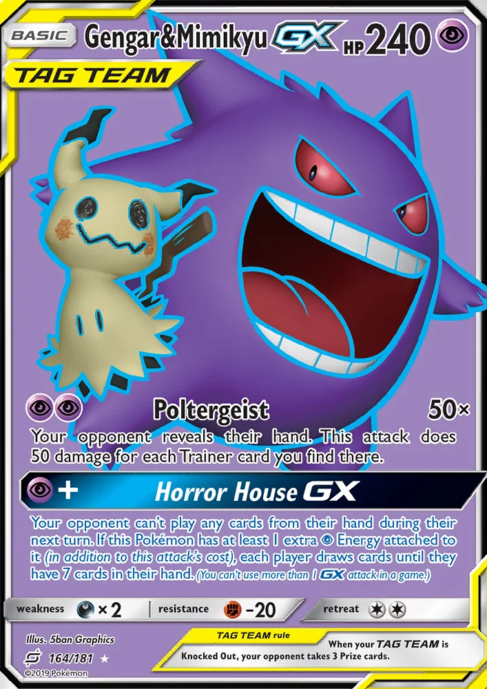 Gengar & Mimikyu GX · Team Up 164/181
