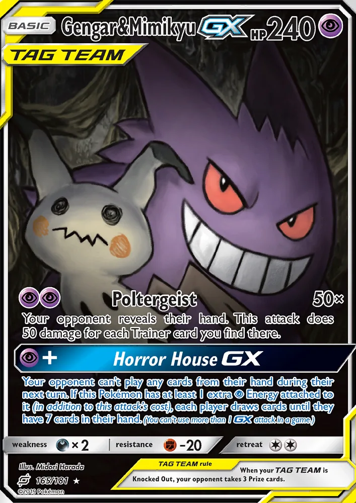 Gengar & Mimikyu GX · Team Up 165/181