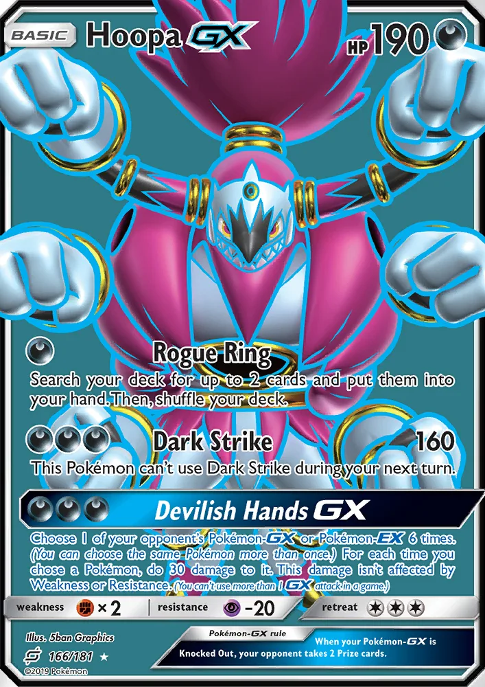 Hoopa GX · Team Up 166/181