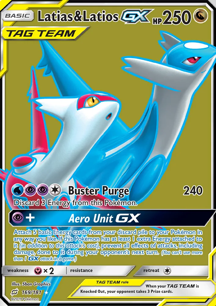 Latias & Latios GX · Team Up 169/181