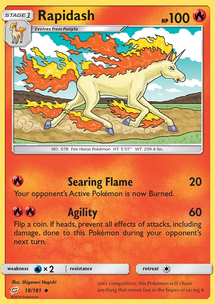Rapidash · Team Up 18/181