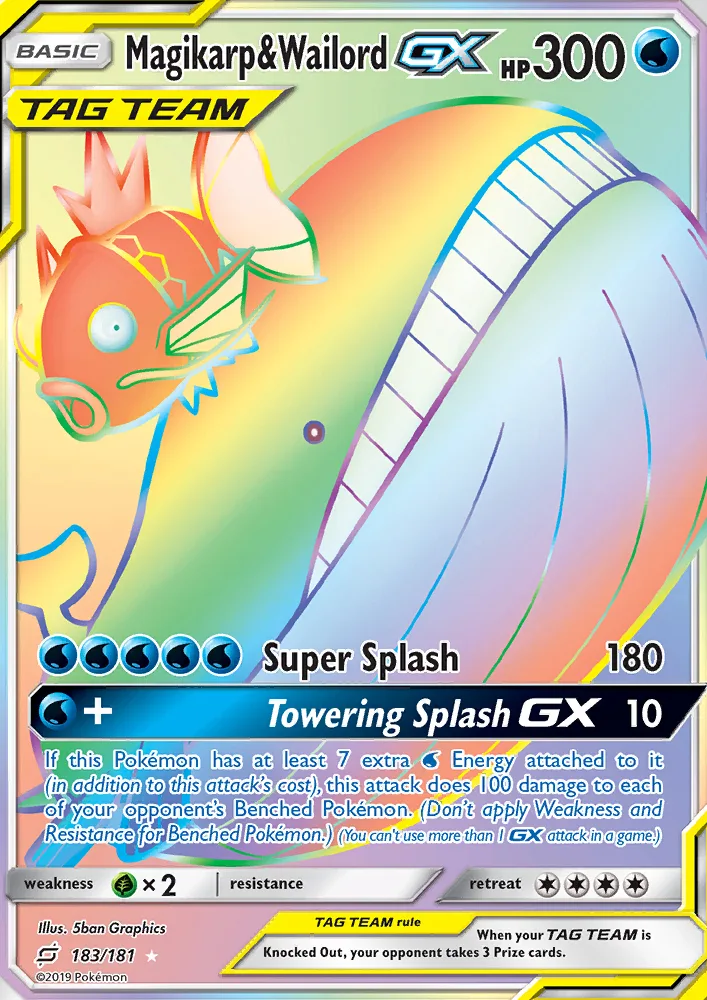 Magikarp & Wailord GX · Team Up 183/181