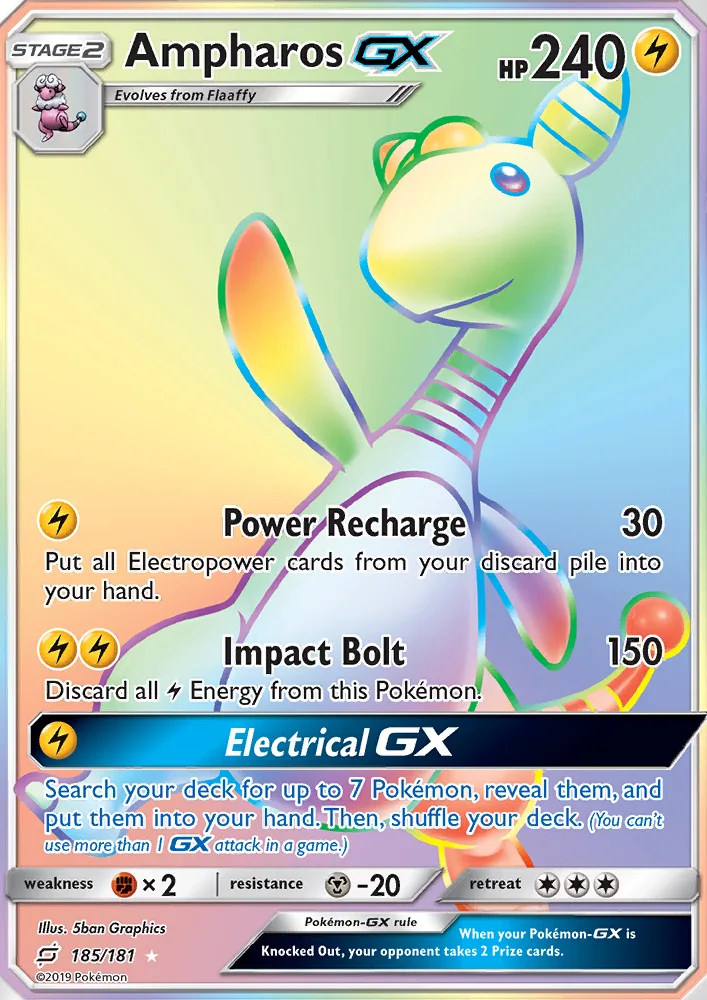 Ampharos GX · Team Up 185/181