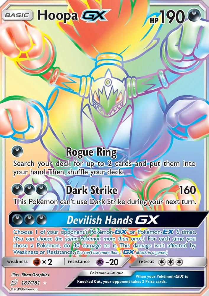 Hoopa GX · Team Up 187/181