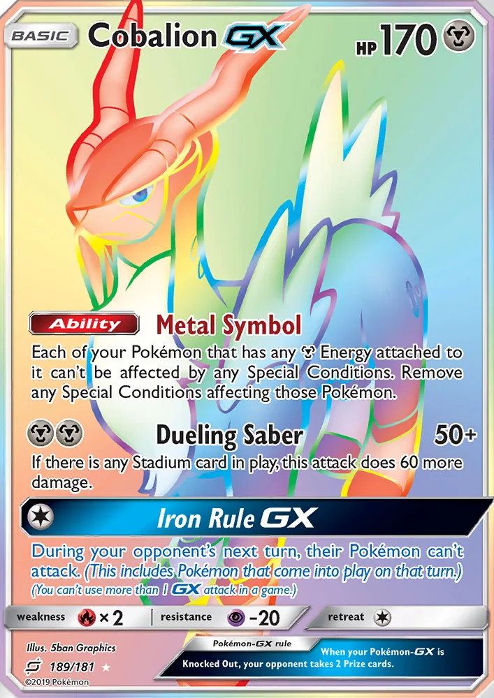 Cobalion GX · Team Up 189/181