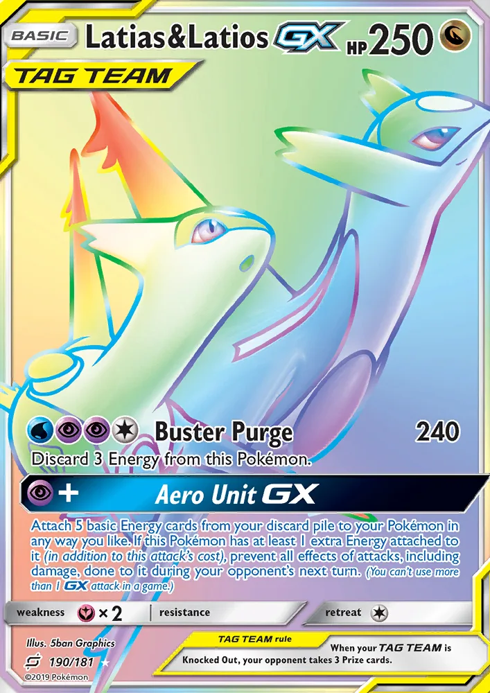 Latias & Latios GX · Team Up 190/181
