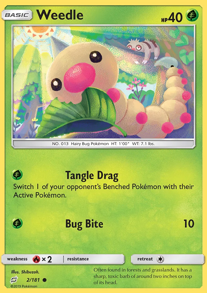 Weedle · Team Up 2/181