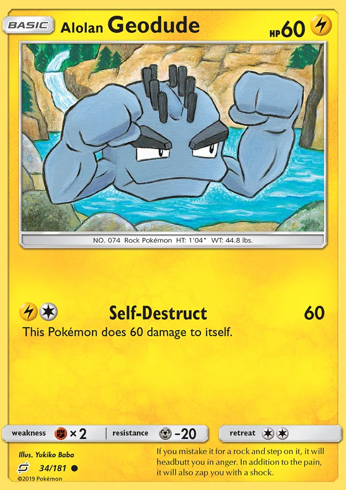 Alolan Geodude · Team Up 34/181