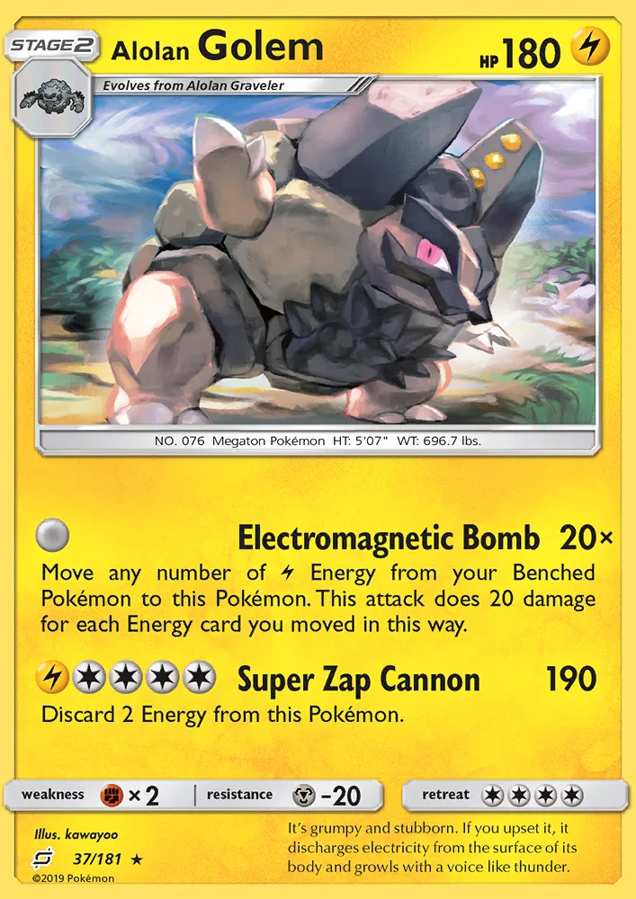 Alolan Golem · Team Up 37/181