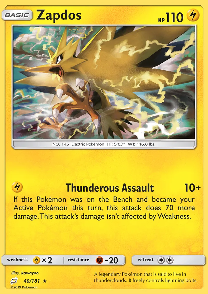 Zapdos · Team Up 40/181