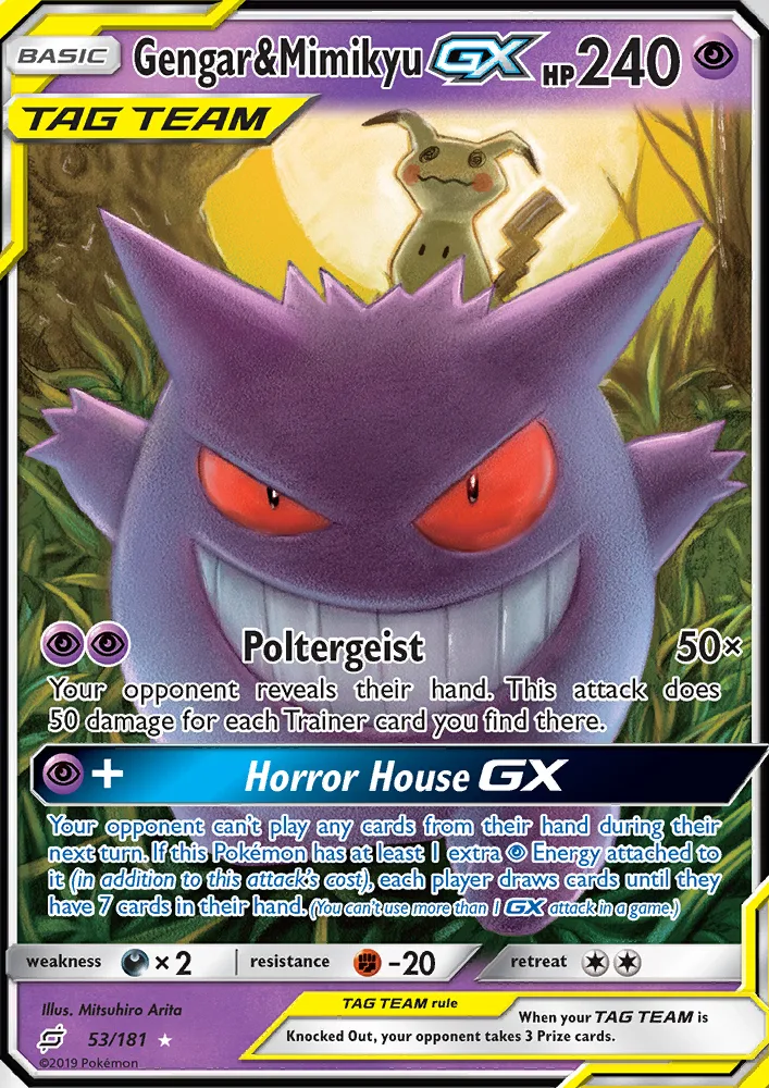 Gengar & Mimikyu GX · Team Up 53/181