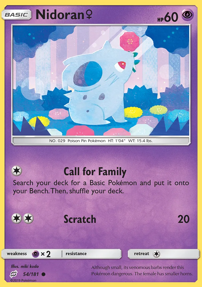 Nidoran♀ · Team Up 54/181