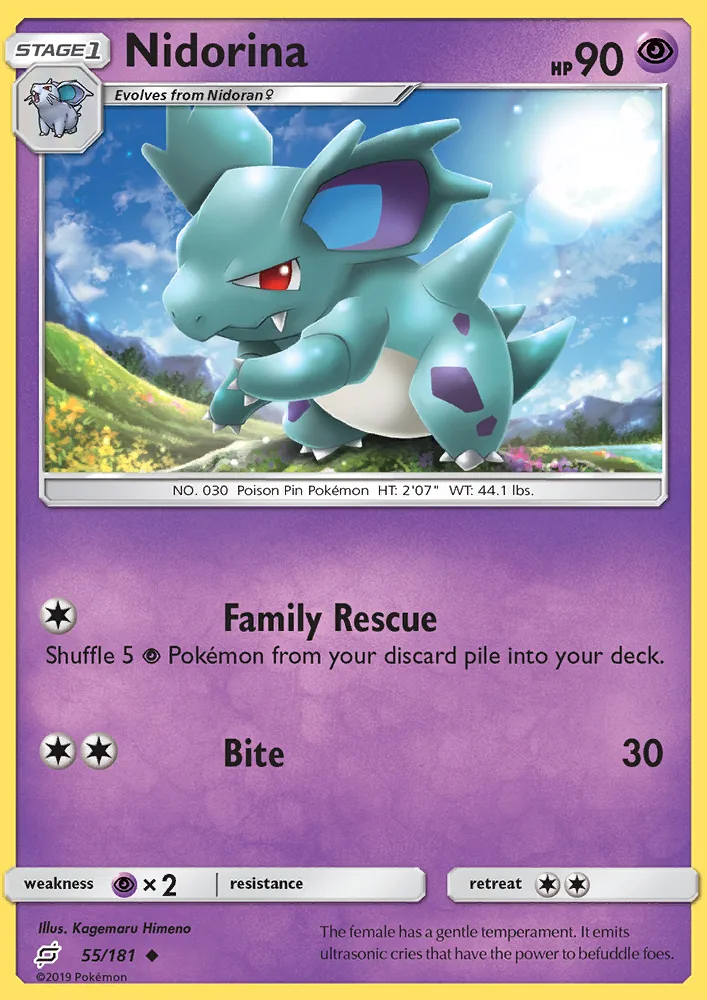 Nidorina · Team Up 55/181