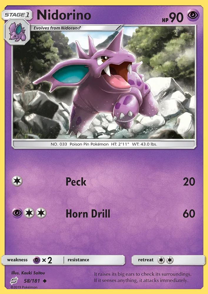 Nidorino · Team Up 58/181