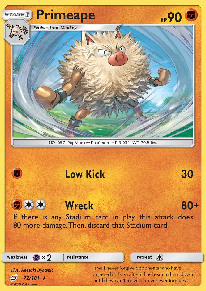 Primeape · Team Up 72/181