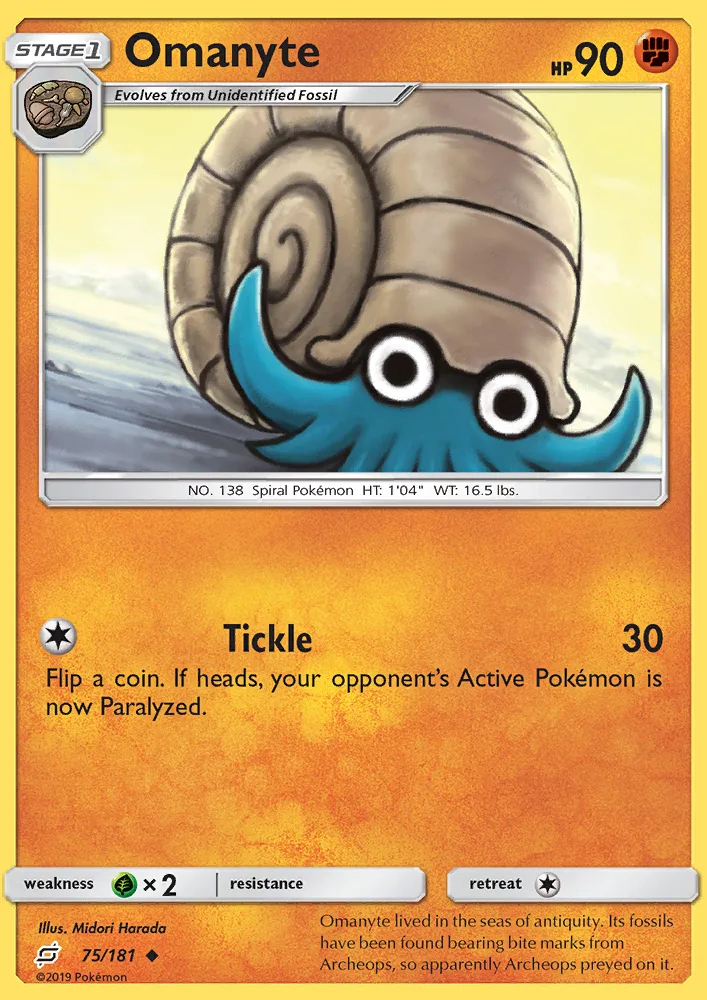 Omanyte · Team Up 75/181