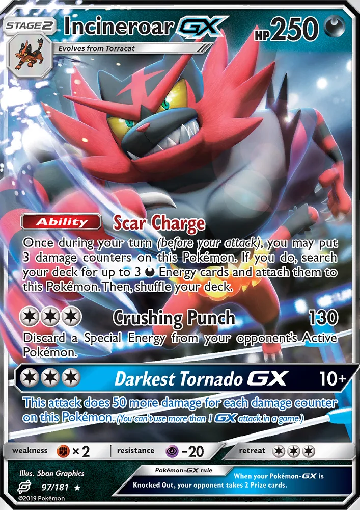 Incineroar GX · Team Up 97/181