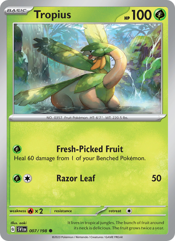 Tropius · Scarlet & Violet 007/198