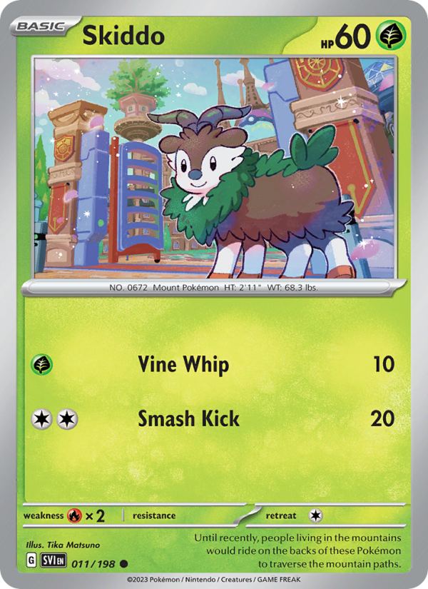 Skiddo · Scarlet & Violet 011/198
