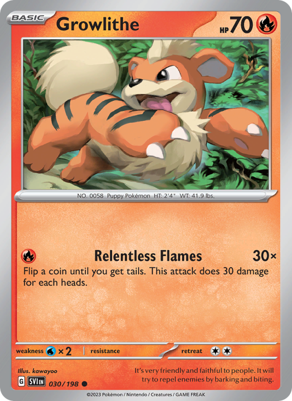 Growlithe · Scarlet & Violet 030/198