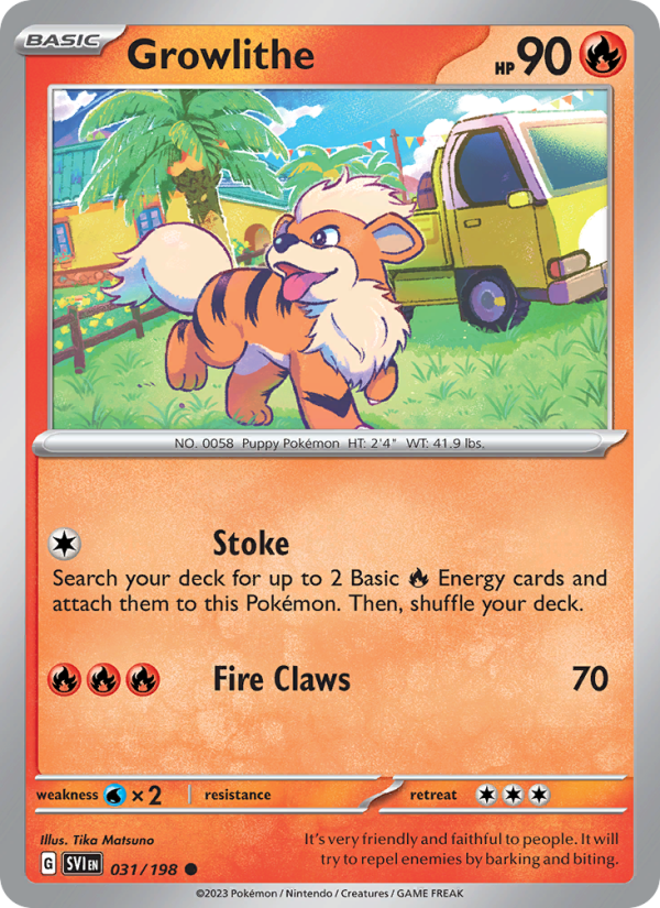 Growlithe · Scarlet & Violet 031/198