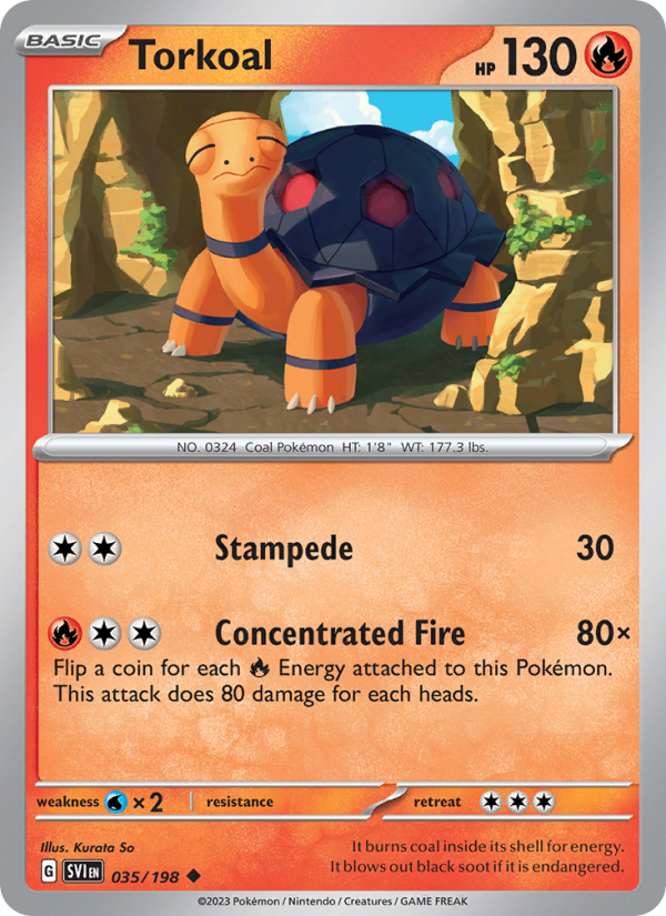 Torkoal · Scarlet & Violet 035/198