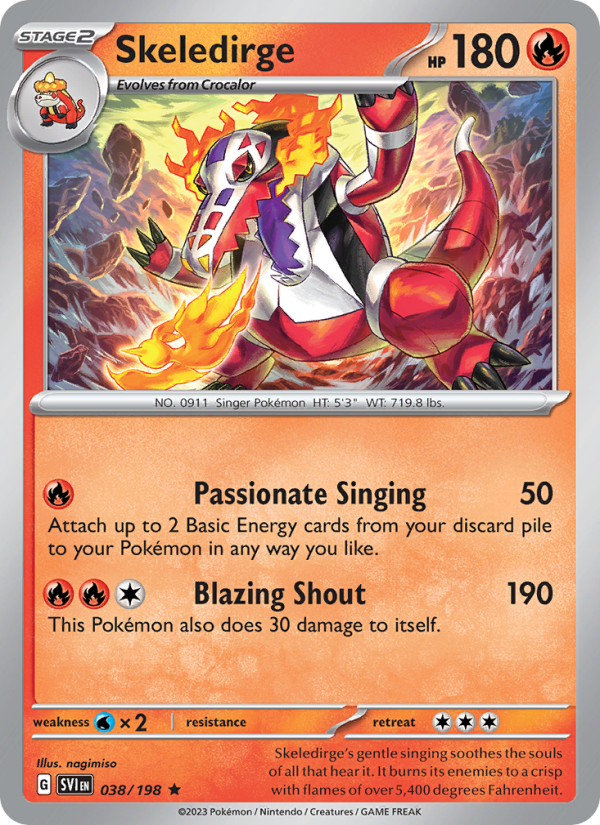 Skeledirge · Scarlet & Violet 038/198