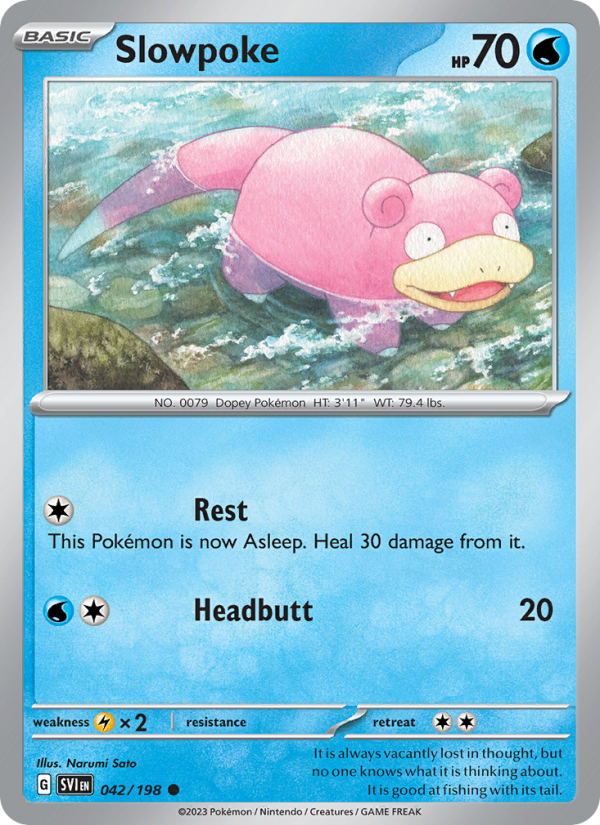 Slowpoke · Scarlet & Violet 042/198
