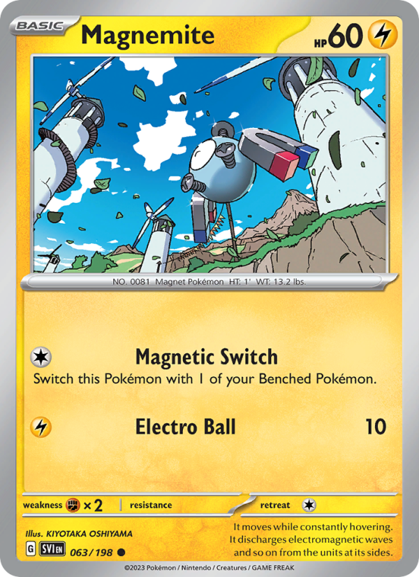 Magnemite · Scarlet & Violet 063/198