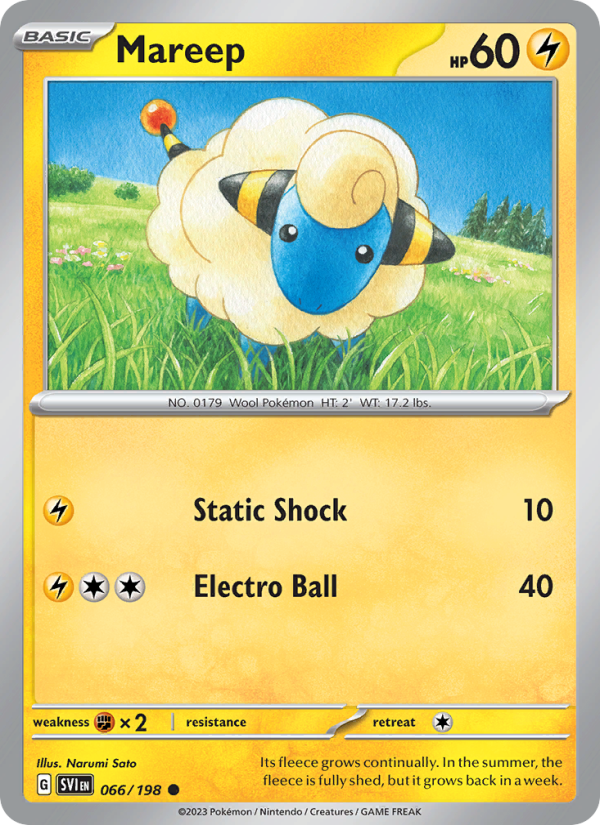 Mareep · Scarlet & Violet 066/198