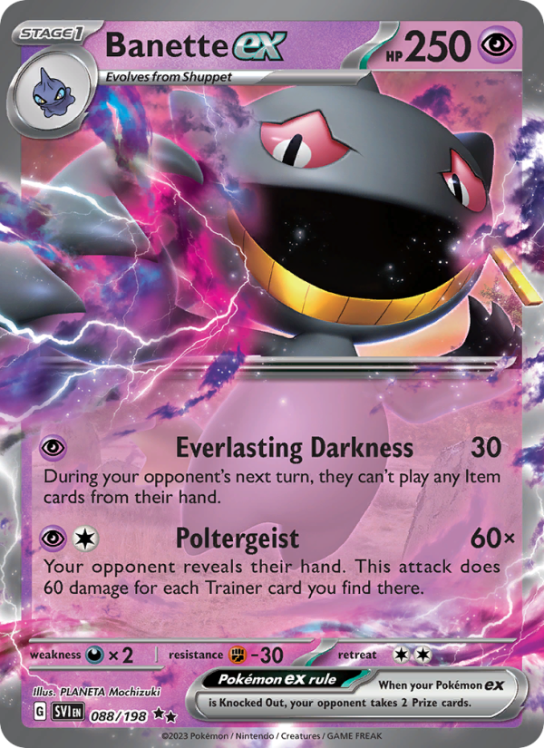 Banette ex · Scarlet & Violet 088/198