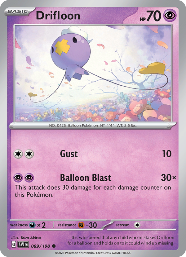 Drifloon · Scarlet & Violet 089/198