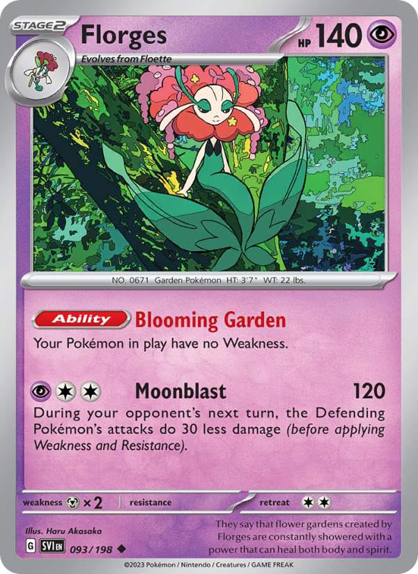 Florges · Scarlet & Violet 093/198