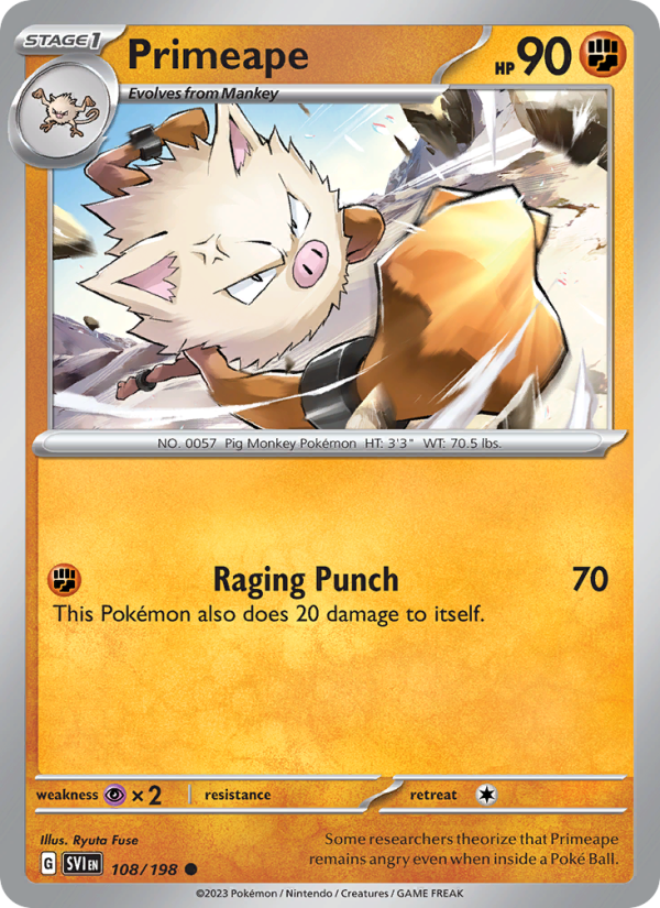 Primeape · Scarlet & Violet 108/198