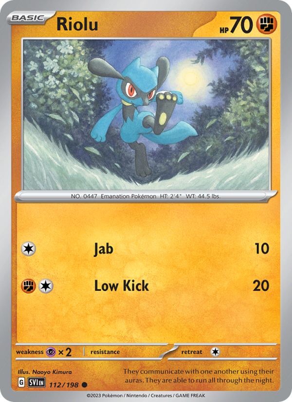 Riolu · Scarlet & Violet 112/198
