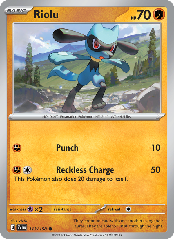 Riolu · Scarlet & Violet 113/198