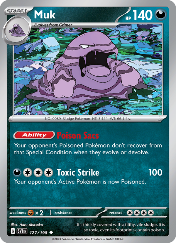 Muk · Scarlet & Violet 127/198