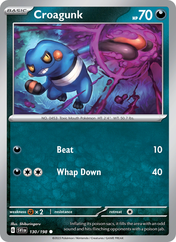 Croagunk · Scarlet & Violet 130/198