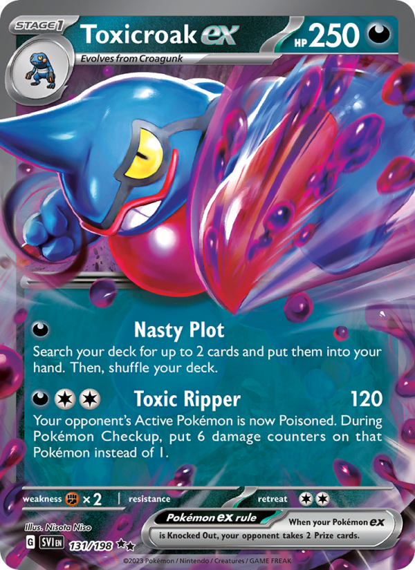Toxicroak ex · Scarlet & Violet 131/198