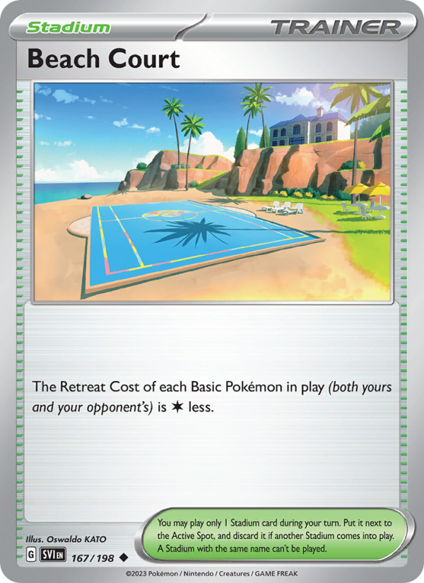 Beach Court · Scarlet & Violet 167/198