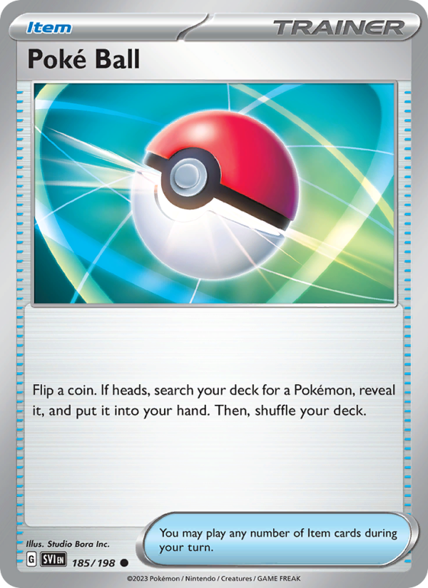 Poké Ball · Scarlet & Violet 185/198