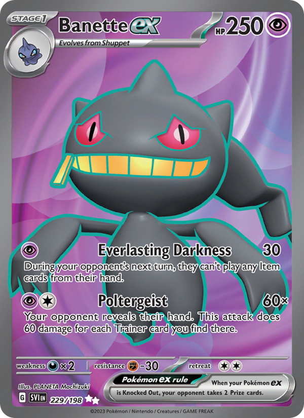Banette ex · Scarlet & Violet 229/198