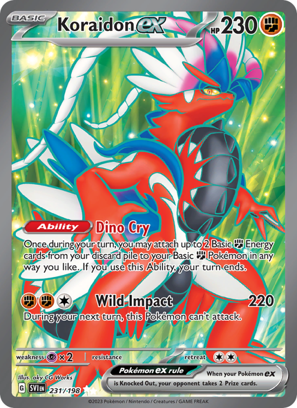 Koraidon ex · Scarlet & Violet 231/198