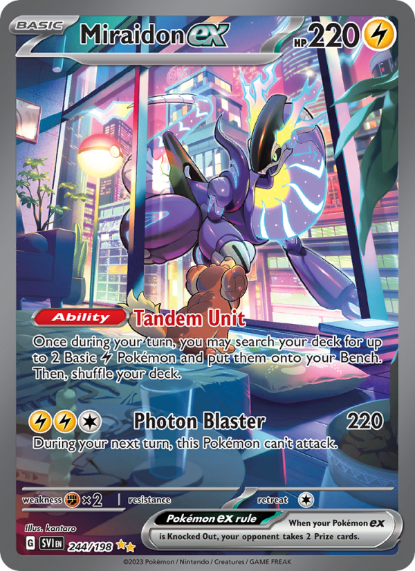 Miraidon ex · Scarlet & Violet 244/198