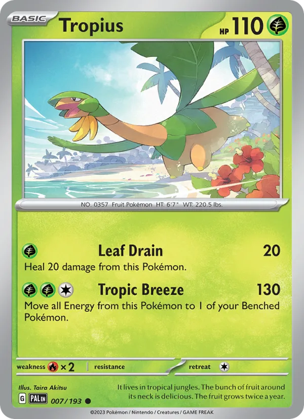 Tropius · Paldea Evolved 007/193