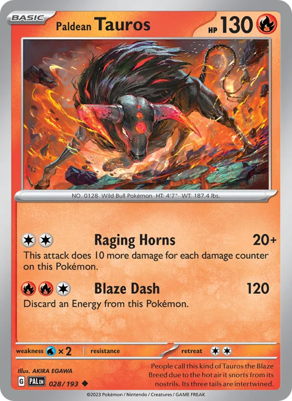 Paldean Tauros · Paldea Evolved 028/193