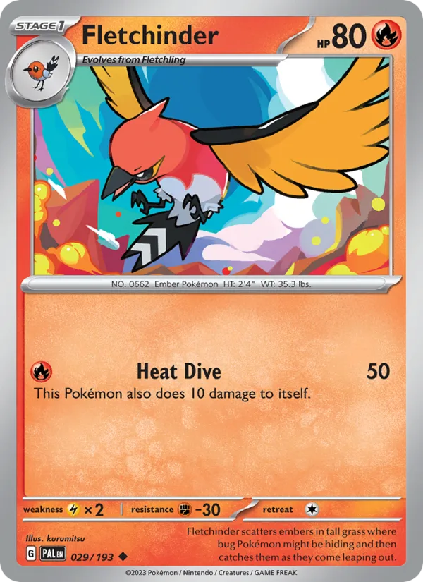 Fletchinder · Paldea Evolved 029/193