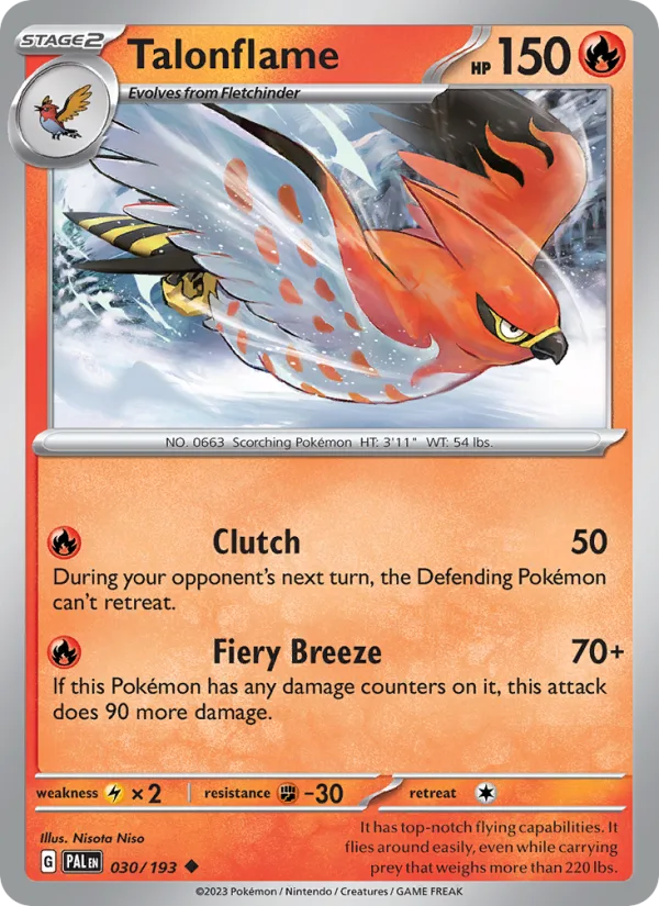 Talonflame · Paldea Evolved 030/193